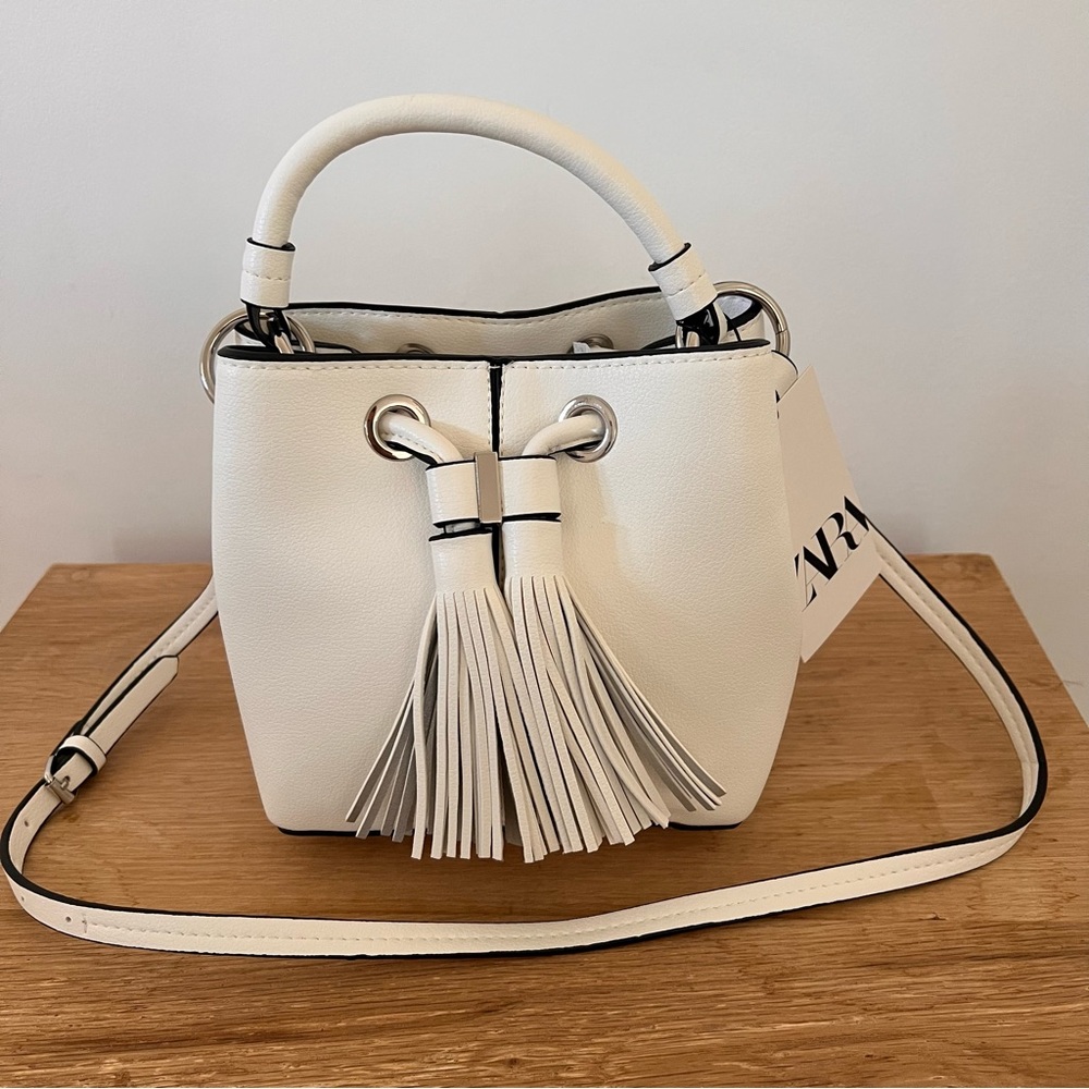 Zara crossbody bucket bag